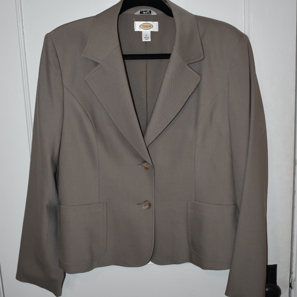 TALBOTS Tan Blazer - MADE OF ITALIAN FABRIC